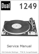 Thumbnail DUAL 1249 TURNTABLE SERVICE / REPAIR  MANUAL