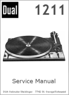 Thumbnail DUAL 1211 TURNTABLE SERVICE MANUAL / REPAIR MANUAL