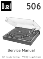 Thumbnail Dual 506 TURNTABLE SERVICE MANUAL