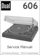 Thumbnail DUAL 606 TURNTABLE SERVICE MANUAL