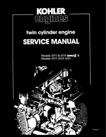 Thumbnail KOHLER ENGINE Models KT17, KT19 Series II & KT17, KT19 & KT21 Series SERVICE MANUAL